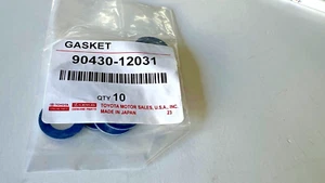 PAQUETE DE 10 PIEZAS JUNTA ORIGINAL DE MODELOS TOYOTA Y LEXUS, ENCHUFE DE DRENAJE 90430-12031-0P - Imagen 1 de 2