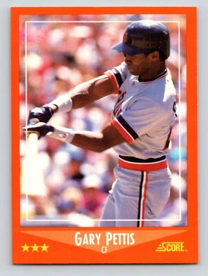 1988 Score Rookies & Traded - Gary Pettis #38T - Image 1 of 2