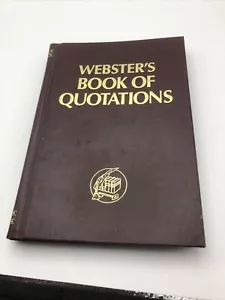 Webster's Book of Quotations 1992 Pamco Publishing HC - Bild 1 von 5