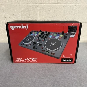 Gemini SLATE 2-Channel Slim DJ MIDI USB Controller, Serato DJ Ready - Picture 1 of 4