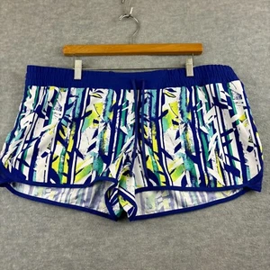 Columbia Women's Omni-Shield Swim Trunks Blue/White Abstract Print XL - Picture 1 of 8