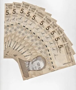 x80 Venezuela 5 Bolívares Digitales 2021 Millionen Stück 2021 NEU Bolivar mit Echtheitszertifikat - Bild 1 von 2