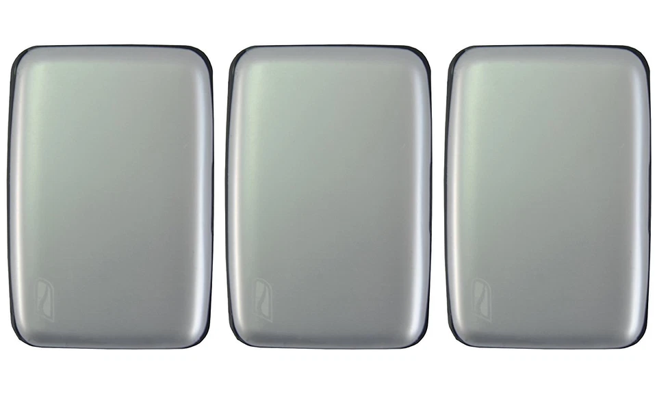 Estuche para tarjetas de crédito de aluminio con bloqueo RFID Ducti - Paquete de 3 Foto 1 de 4