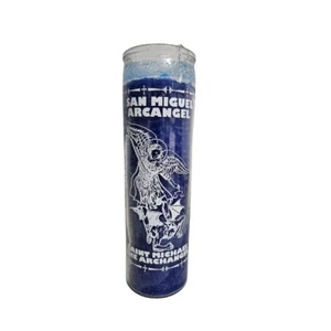 San Miguel Arcangel Veladora Azul / Saint Michael Blue Ritual Candle - Picture 1 of 2