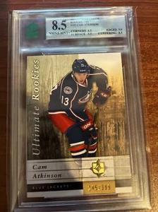2011-12 Ultimate Collection 245/399 Cam Atkinson #102 Rookie RC Graded MNT 8.5 - Picture 1 of 2