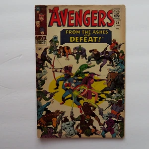 Avengers 24 (1966) Captain America Hawkeye 2. App Ravonna Marvel A3 - Bild 1 von 9