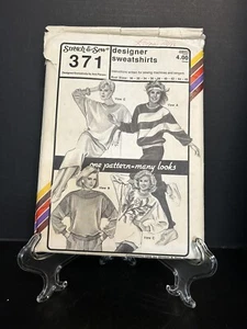 371 Felpe Elasticizzate e Cucite Motivo Cucito Vintage Misses Designer NON TAGLIATE ff - Foto 1 di 4