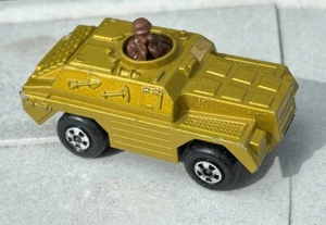 MATCHBOX SUPERFAST #28 STOAT MILITARY TANK TRUCK Gold Die Cast Toy Car - Picture 1 of 8
