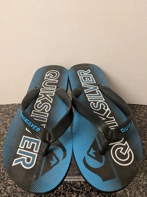 Chinelos de praia masculinos juvenis mercúrio azul e preto tamanho 6 novo sem etiquetas  - Imagem 1 de 3