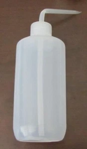 2X Kunststoff Waschflasche 500 ml 16 oz Squeeze Neu - Bild 1 von 1