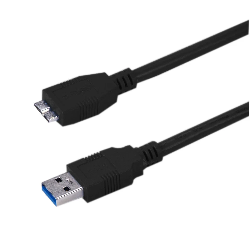 3ft Micro USB 3.0 Cable Black Type A Male to Micro-B Male 3 foot  10U3-03103BK - Image 1 of 1