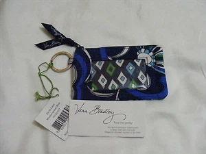 Vera Bradley MEDITERRÁNEO AZUL CREMALLERA IDENTIFICACIÓN ESTUCHE Llave para BOLSO Bolso MOCHILA NUEVO CON ETIQUETAS - Imagen 1 de 3