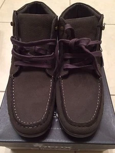 NIB GEOX MENS U JIMI F-NUBUCK ANKLE BOOTS SIZE 10.5 - Picture 1 of 5