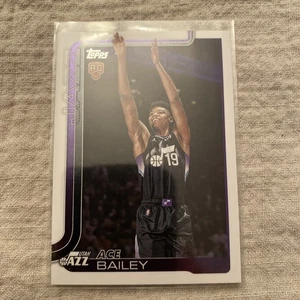 2025-26 Topps Flagship NBA Ace Bailey Rookie Utah Jazz Base #205 - Picture 1 of 2
