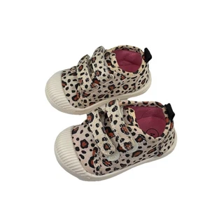 Cat & Jack Parker Schuhe Kleinkind Größe 4 verstellbar Klettverschluss Leopardenmuster - Bild 1 von 16