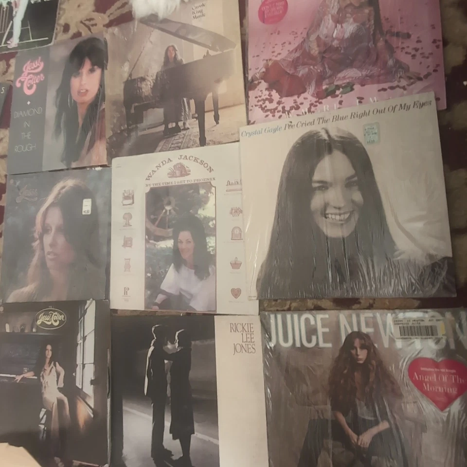 Lot Of 10 Vinyl Female 70s Rock. All NM Vinyl. Carole King. Jessi Colter. Rickie Foto 1 de 4