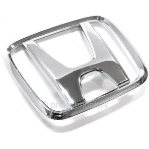 OEM Honda 75700-SR3-000 92-95 Civic Front Hood Chrome H Emblem Badge Genuine - Picture 1 of 1