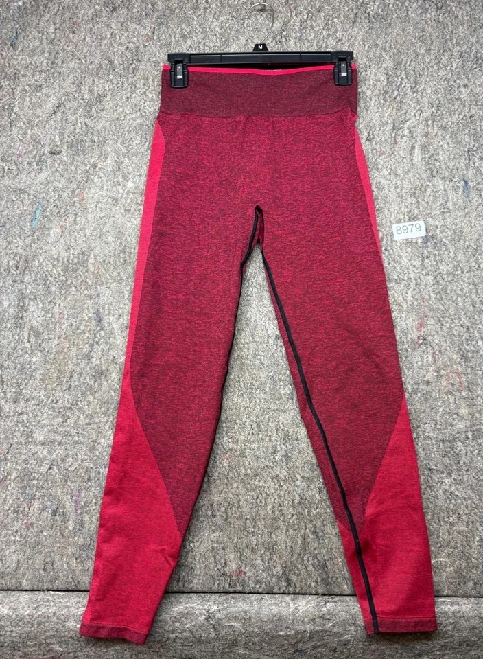 Leggings Victorias Secret ROSA Yoga Sin Costuras 2 Tonos Rojo Talla M Foto 1 de 4