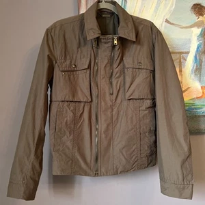 Versace Collection Sz 46 Men's Cotton Blend Jacket Brown Lined - Picture 1 of 16