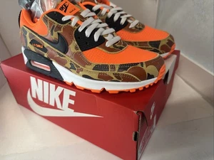 Nike Air Max 90 SP TOTAL ORANGE DUCK CAMO CW4039 800 2019 Größe 9,5 Deadstock - Bild 1 von 7