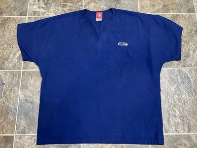 Унисекс взрослый NFL команды одежда Сиэтл Seahawks темно-синий скраб Топ, размер M - Изображение 1 из 4