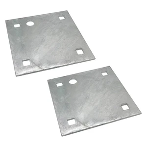 Stationary & Floating Dock Backer Plates 5"x5" Heavy-Duty Galvanized Steel (2) - Bild 1 von 4