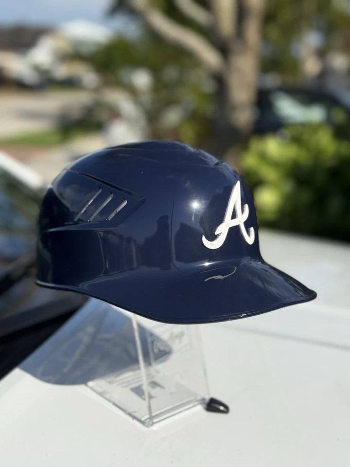 ATLANTA BRAVES CUSTOM RAWLINGS COOLFLO BATTING HELMET  - Image 1 of 4