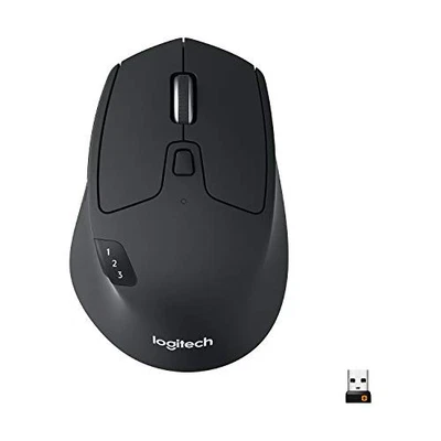 Logitech M720 Triathlon Multi-Device Wireless Mouse Bluetooth - Scratch & Dent - Image 1 of 4