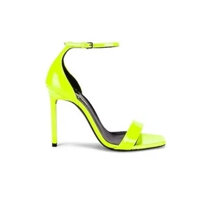 SAINT LAURENT Sandali alla caviglia ambra colore giallo fluo taglia EU 36 - Foto 1 di 12