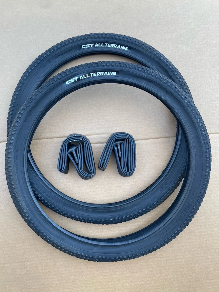 Neumáticos de bicicleta 20"" x 1,95, tubos CST todo terreno negro Street Moto BMX GT Dyno Foto 1 de 4