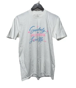 T-shirt vintage anni 80 "Somebody In California Loves Me" novità punto singolo USA - Foto 1 di 8