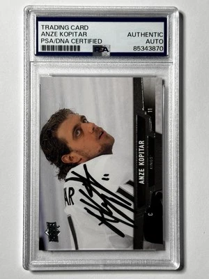 2013-14 Upper Deck Series 1 Hockey #184 Anze Kopitar PSA/DNA Cert Authentic Auto - Image 1 of 2