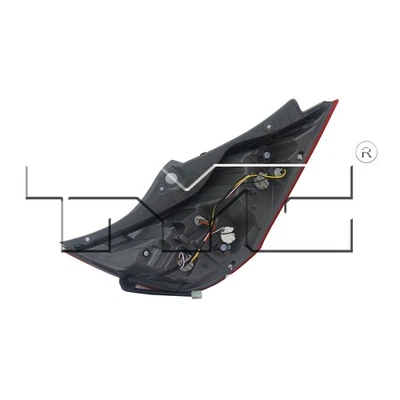 Conjunto de luces traseras certificadas TYC 11-11950-00-9 CAPA para Hyundai Accent 12-17 Foto 1 de 4