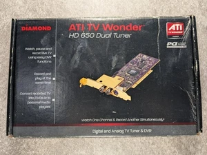 Diamond ATI TV Wonder HD 650 DUAL TV Tuner PCI S-VIDEO HDTV (ATSC) - Picture 1 of 9
