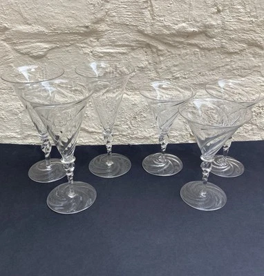 2 sets of  3 Philip Speakman Webb for James Powell & Sons glasses circa 1870 - Image 1 of 4