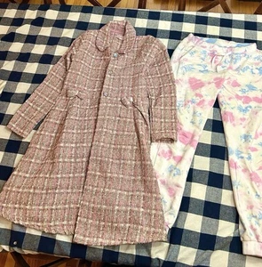 New Size 8 peacoat, 8 jacket, Size 8 Girl coat, 8 girl leggings, sweatpants - Picture 1 of 6