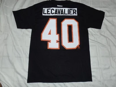 Philadelphia Flyers Vincent Lecavalier Black Reebok Shirt Mens New tags Medium - Image 1 of 3