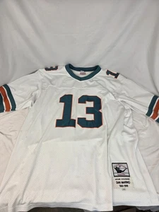 100% Authentic Dan Marino Miami Dolphins Mitchell Ness Trikot Gr. 60 Throwback - Bild 1 von 9
