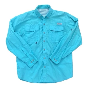 Camicia uomo Columbia PFG taglia ? Omni Shade Maniche Lunghe Ventilate Pesca All'aperto - Foto 1 di 10