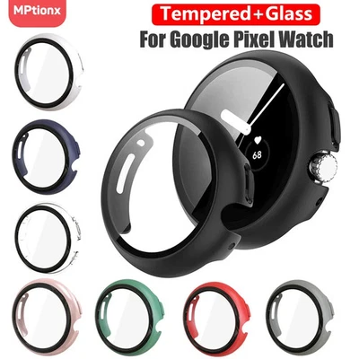 Tempered Glass and Protective Case for Google Pixel Watch 2 - Image 1 of 4