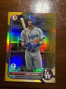2022 Bowman Draft 1st Edition #BD-102 Jose Ramos 1st Gold 30/50 Dodgers - Picture 1 of 6