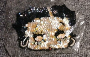 Betty Boop Sequin Sew-On Patch With Beaded Detail  - Picture 1 of 3