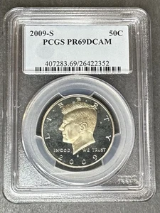 Medio dólar Kennedy 2009-S prueba graduación profesional PR-69 DCAM, compra 3 artículos, ¡obtén $5 de descuento!! - Imagen 1 de 2