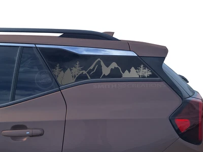 Fits 2018-25 GMC Terrain Rear Side Window Mountain Decal Pre Cut No Trimming Foto 1 de 3