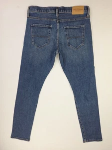 Lucky Brand Größe 30 x 30 Herren 110 schmal blau Denim 5 Taschen Logo Etikett Jeans - Bild 1 von 13