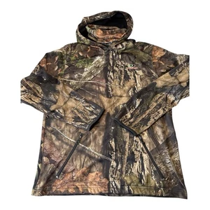Mossy Oak Country Men Camouflage Pullover Hoodie with Neck Gaiter, Medium - Picture 1 of 9