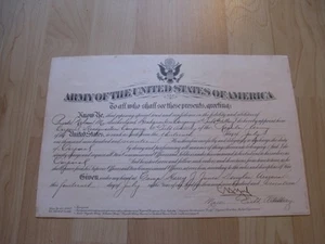 WWI US Military Appointment Document / Certificate - Named - Picture 1 of 5