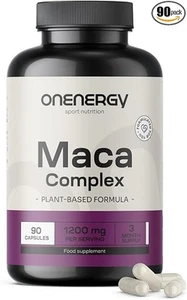 Maca Komplex 1200 mg - Extrakt 20:1- 90 Kapseln -L-Arginin, Zink &mehr - Vegan - Bild 1 von 6