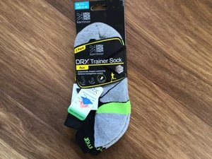 MENS KARRIMOR 2 PACK RUNNING PADDED TRAINING ANKLE SOCKS BLACK FLUO 7-11 New - Picture 1 of 4