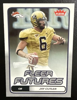 Fleer Football #146 2006 Jay Cutler Silver Fleer Futures novato paquete de radiocontrol fresco Foto 1 de 2
